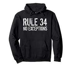 Amazon.com: Rule 34 Hoodie T-Shirt : Clothing, Shoes & Jewelry