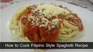 filipino style spaghetti recipe