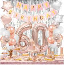 Hence the best way to celebrate your mom's birthday would. P11 60th Women Birthday Party Decor Silver Backdrop Rose Gold Banner Balloons Party Supplies Lazada Ph