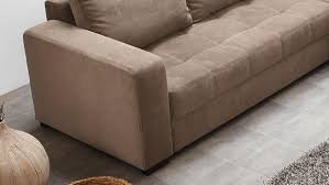 Ein gutes sofa passt sich ideal ihren bedürfnissen an. Ecksofa Alya Microfaser Hellbraun Schlaffunktion Bettkasten