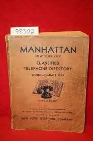 Manhattan New York City Classified Telephone Directory Spring Summer