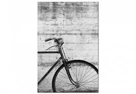 canvas art bicycle and concrete 1 part