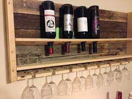 wine rack out of pallets on up to