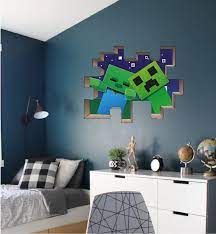 Wall Sticker Minecraft Inspired Zombie