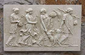 Greek Frieze Wall Plaque Garden Wall