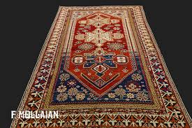 antique caucasian shirvan rug n