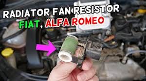 where is the radiator fan resistor