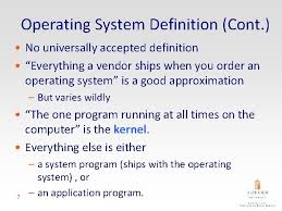 An operating system (os) is basically a collection of software that manages computer hardware resources and provides common services for computer programs. Operating System Definition
