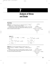 ysis of stress and strain