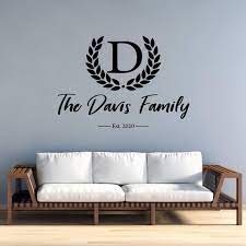 Family Name Wall Decals Personalized