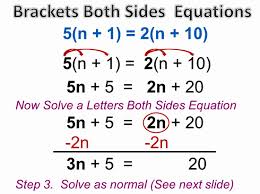 variable on both sides equations