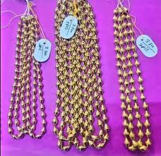 golden 18k and 22k beaded gold jewelry mala