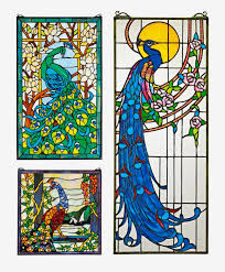 Stained Glass Windows Peacock Decor
