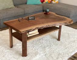 Wood Coffee Table Live Edge Rustic