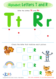 letters t and r worksheet free tracing