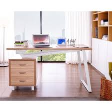 You can put one of your private things in the drawer. Computer Desk With Three Drawers White Oak Computer Desks Office Furniture Office