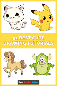 51 cute cartoons drawing tutorials with