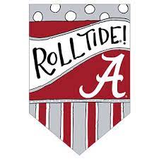 Alabama Roll Tide Elephant Garden Flag
