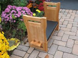 nib cedar wood kneeling pad bench