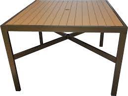 42 square faux wood table florida