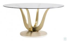 glass dining table pedestal base on