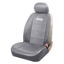 Gray Jeep Logo Sideless Seat Cover