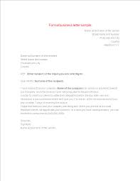 A formal letter of complain should be written in a formal style, state the reason for the complaint in the first paragraph, start a new paragraph for each different main idea or aspect and justify any complain with examples and your feelings. Sample Business Formal Letter Templates At Allbusinesstemplates Com
