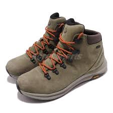 Details About Merrell Ontario Mid Waterproof Olive Green Men Outdoors Hiking Shoes J84907