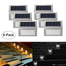 2019 Solar Stair Lights Outdoor Led Step Lighting 2 Leds Stainless Steel For Steps Paths Patio Decks Pack Of 6 From Fengjingxian1989 18 55