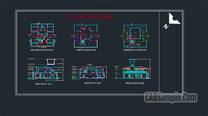 Club House Dwg Project