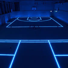 led asb glass sports floor