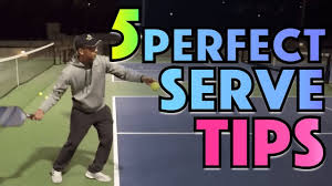 How to improve your pickleball serve and practice pickleball serving drills. 5 Tips For Perfect Pickleball Serve Technique Pickleball Sports Skills Tips