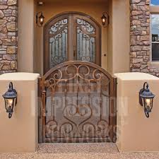 custom geometric iron gate with and
