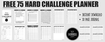 75 hard challenge rules pdf planner