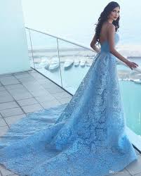 light blue spaghetti aqua prom dress