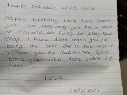 man receives special birthday letter
