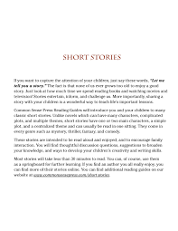 short story reading guide l m