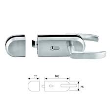 Glass Door Lock Without Drilling