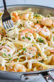 shrimp alfredo pasta simply home cooked