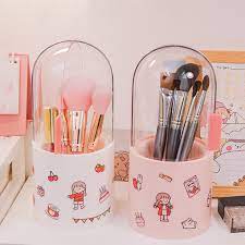 Cute Cartoon Pattern Acrylic Makeup Brush Holder Cosmetic Storage Box -  China Makeup Brush Holder and Cosmetic Case price