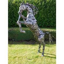 Metal Horse Sculpture