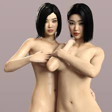 Set of 2 Asian Women - Rigged 3D Model by Lionheart