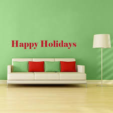 Happy Holidays Wall Decal Quote Wall