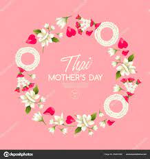 happy thai mother s day card template