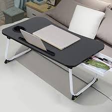 The lap desk is large enough to use a laptop and a mouse on it. Amazon Com Abvenc Foldable Laptop Table Lapdesk Large Bed Tray Multifunction Laptop Desk With Storage Drawer Portable Mini Picnic Desk Notebook Stand Read Holder For Sofa Couch Floor Black Pet Supplies