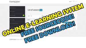You can download it as a reference and expand your knowledge in making a system. Online E Learning System In Php Mysqli Free Source Code