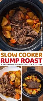 slow cooker rump roast recipe dinner
