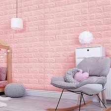 3d Brick Wallpaper Pink