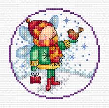 Fantasy Winter Fairy Cross Stitch Chart