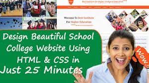 simple college using html